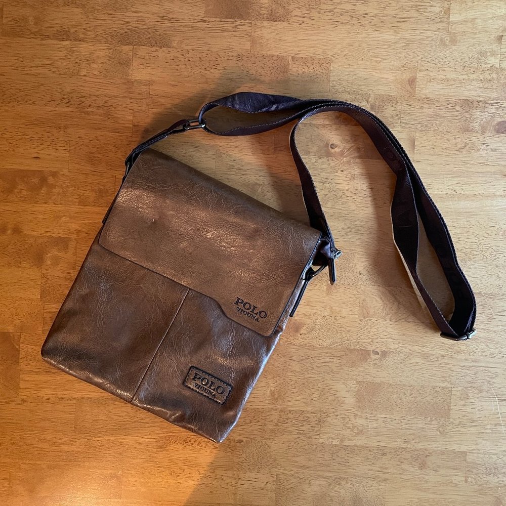 NWOT Brown Polo Vicuna crossbody